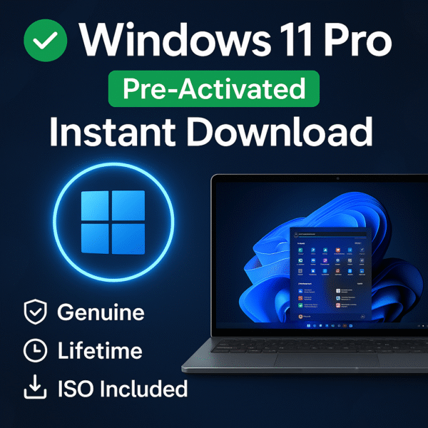Windows 11 Pro (Pre-Activated) – Instant Digital Download